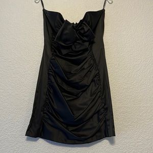 Vintage Jessica McClintock Gunne Sax Satin Mini Dress